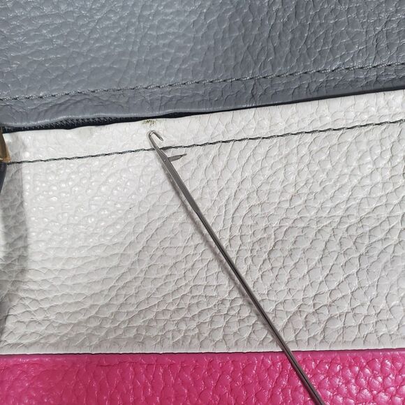 Fossil Women's Crossbody Purse Medium Leather Reversible Colorblock or Brown - Picture 6 of 13